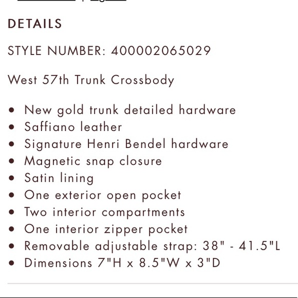 Henri Bendel West 57th Trunk Crossbody - Picture 7 of 7